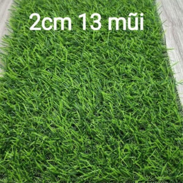 Cỏ nhân tạo 2cm - 13 mũi. ĐVT: m2