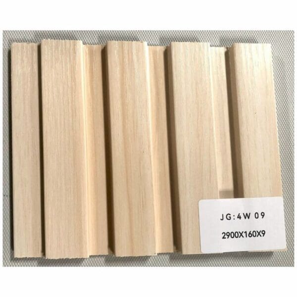 Tấm ốp gỗ nhựa 4 sóng có vân – Mã SP: JG4W09. ĐVT: Thanh