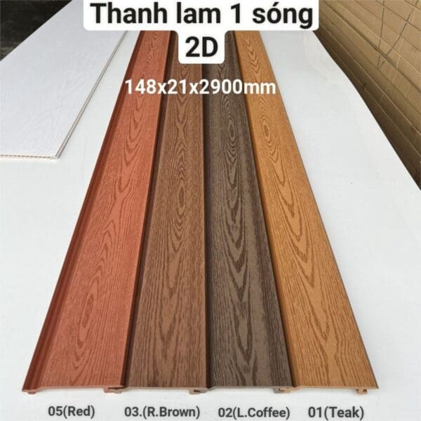 Thanh lam 1 sóng ngoài trời (2D) - KT: 148 x 21 x 2900mm